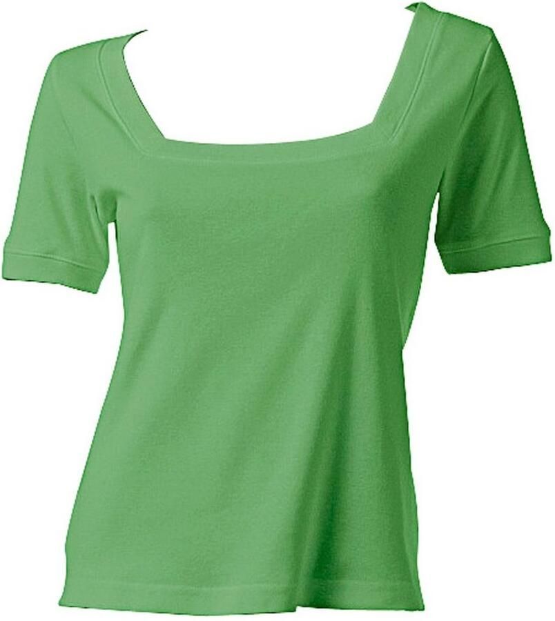 Heine Shirt met korte mouwen Shirt met carréhals (1-delig)