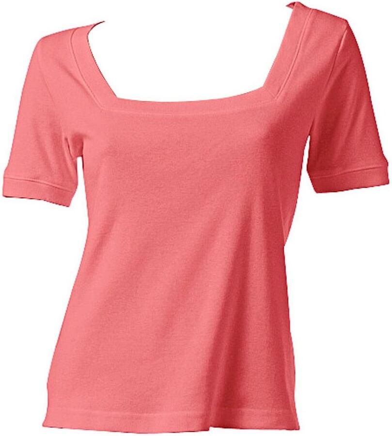 Heine Shirt met korte mouwen Shirt met carréhals (1-delig)