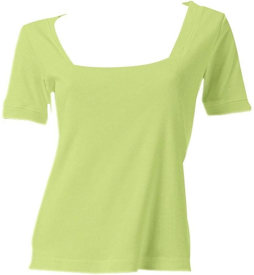 Heine Shirt met korte mouwen Shirt met carréhals (1-delig)