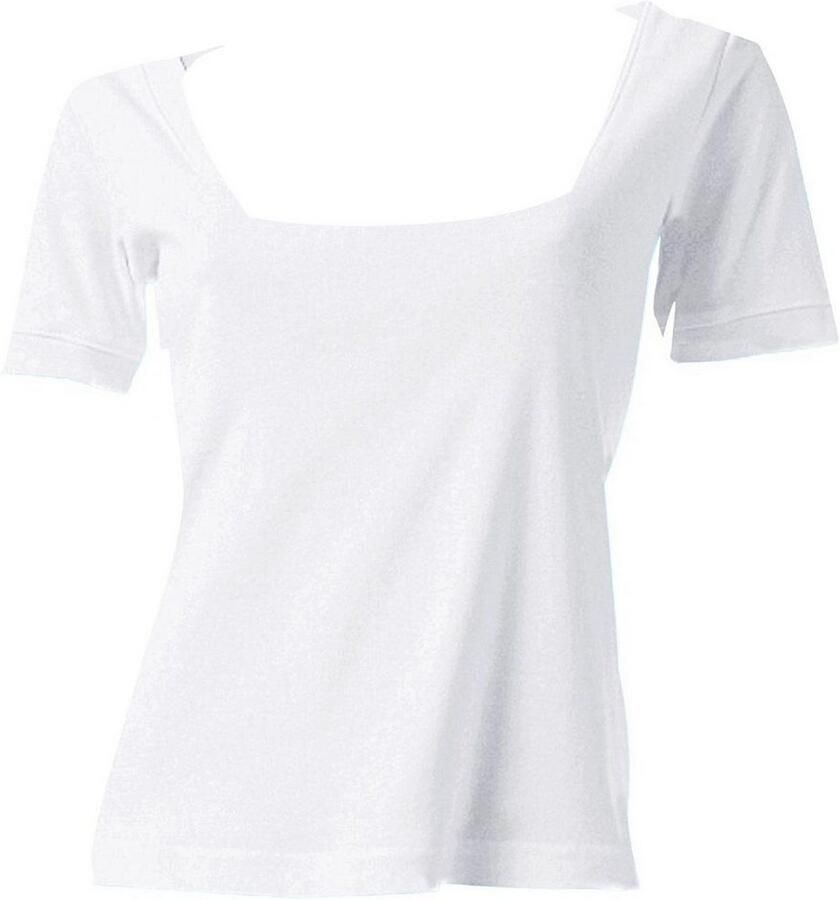 Heine Shirt met korte mouwen Shirt met carréhals (1-delig)