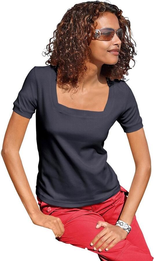 Heine Shirt met korte mouwen Shirt met carréhals (1-delig) - Foto 3