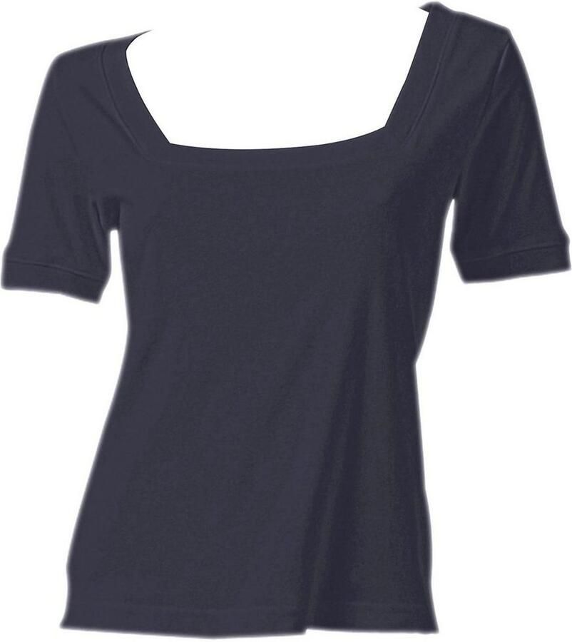 Heine Shirt met korte mouwen Shirt met carréhals (1-delig)