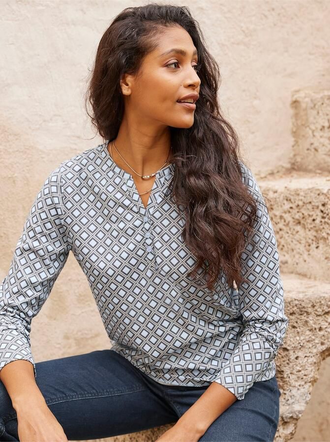 Heine Shirt met lange mouwen Gedessineerd shirt (1-delig) - Foto 4