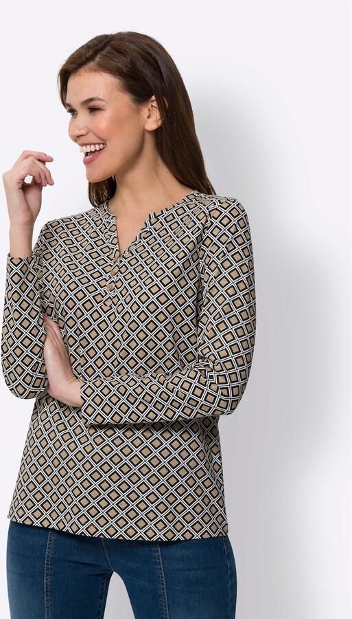 Heine Shirt met lange mouwen Gedessineerd shirt (1-delig) - Foto 3