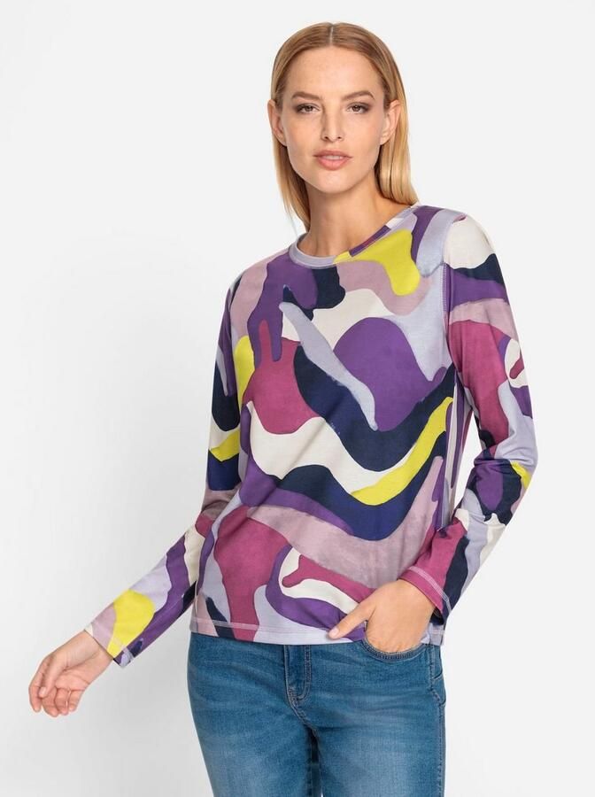 Heine Shirt met lange mouwen Gedessineerd shirt (1-delig)