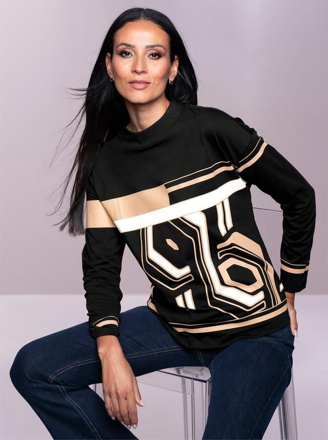 Heine Shirt met lange mouwen Gedessineerd shirt (1-delig) - Foto 4