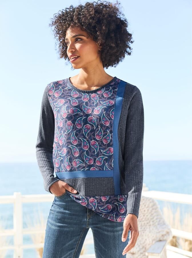 Heine Shirt met lange mouwen Gedessineerd shirt (1-delig) - Foto 4