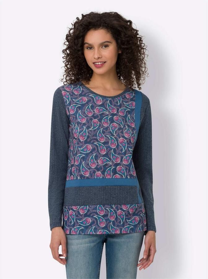 Heine Shirt met lange mouwen Gedessineerd shirt (1-delig)