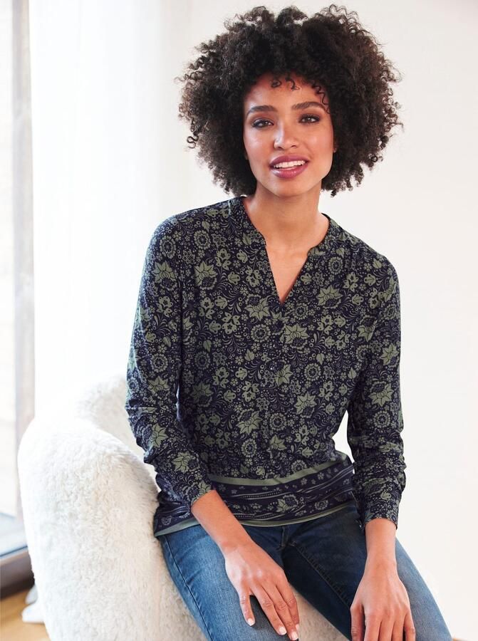 Heine Shirt met lange mouwen Gedessineerd shirt (1-delig) - Foto 4