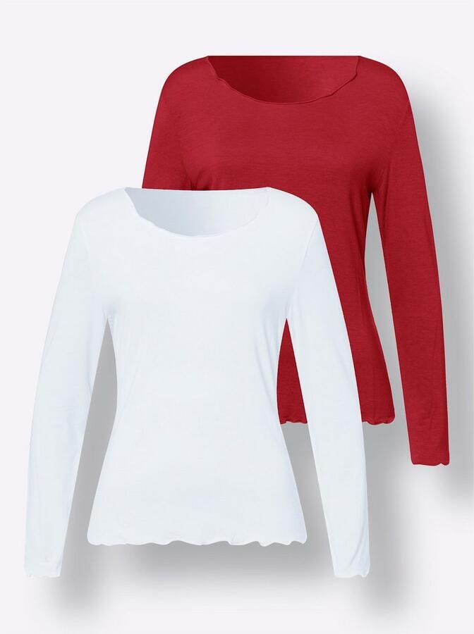 Heine Shirt met lange mouwen Set van 2 shirts (2-delig)