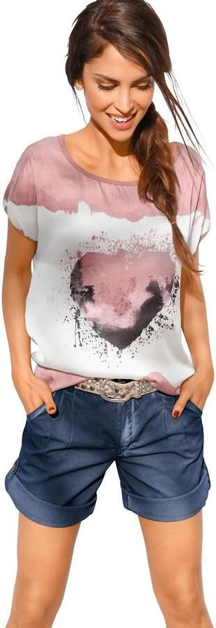 Heine Shirt met ronde hals Gedessineerd shirt (1-delig) - Foto 2