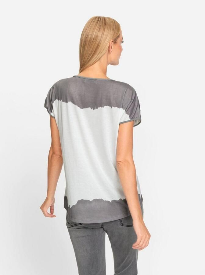 Heine Shirt met ronde hals Gedessineerd shirt (1-delig)