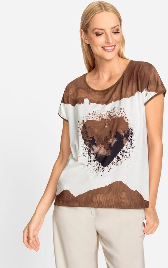 Heine Shirt met ronde hals Gedessineerd shirt (1-delig) - Foto 3