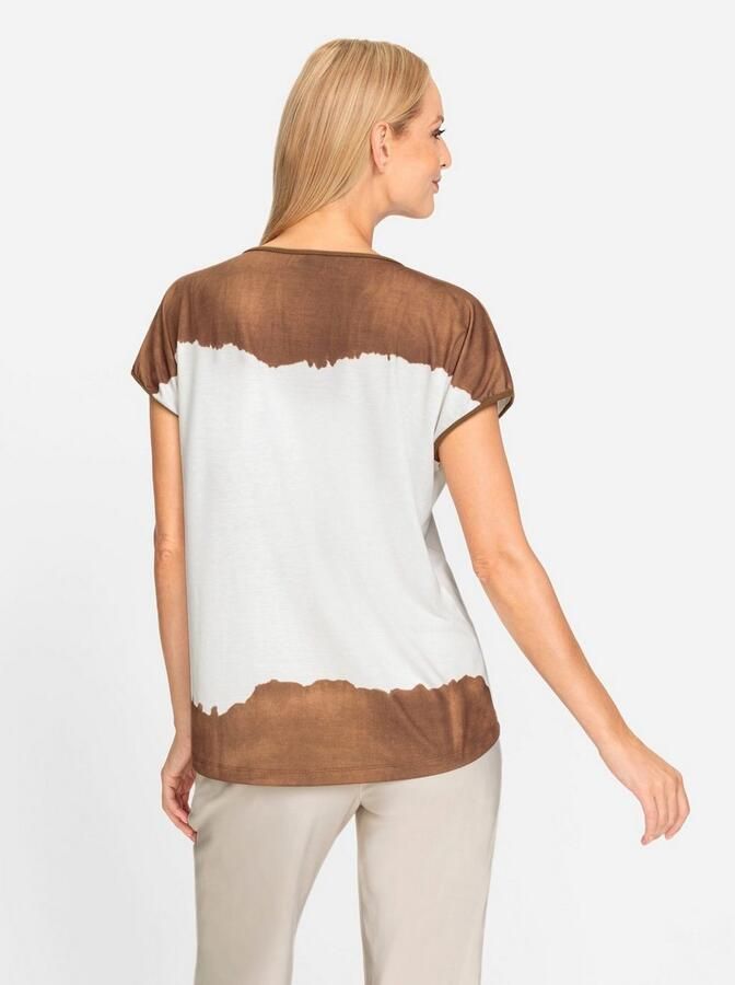 Heine Shirt met ronde hals Gedessineerd shirt (1-delig)