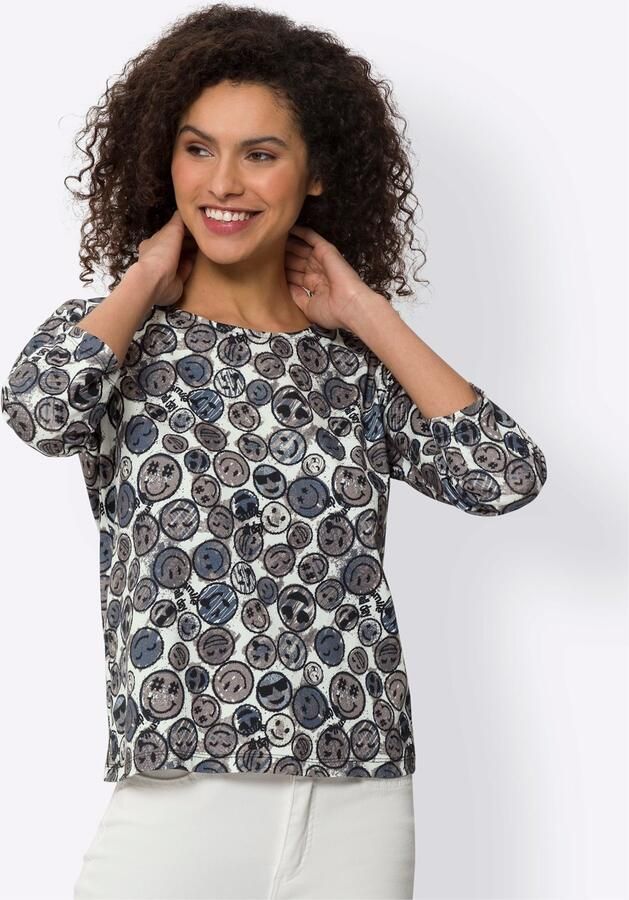 Heine Shirt met ronde hals Gedessineerd shirt (1-delig) - Foto 3