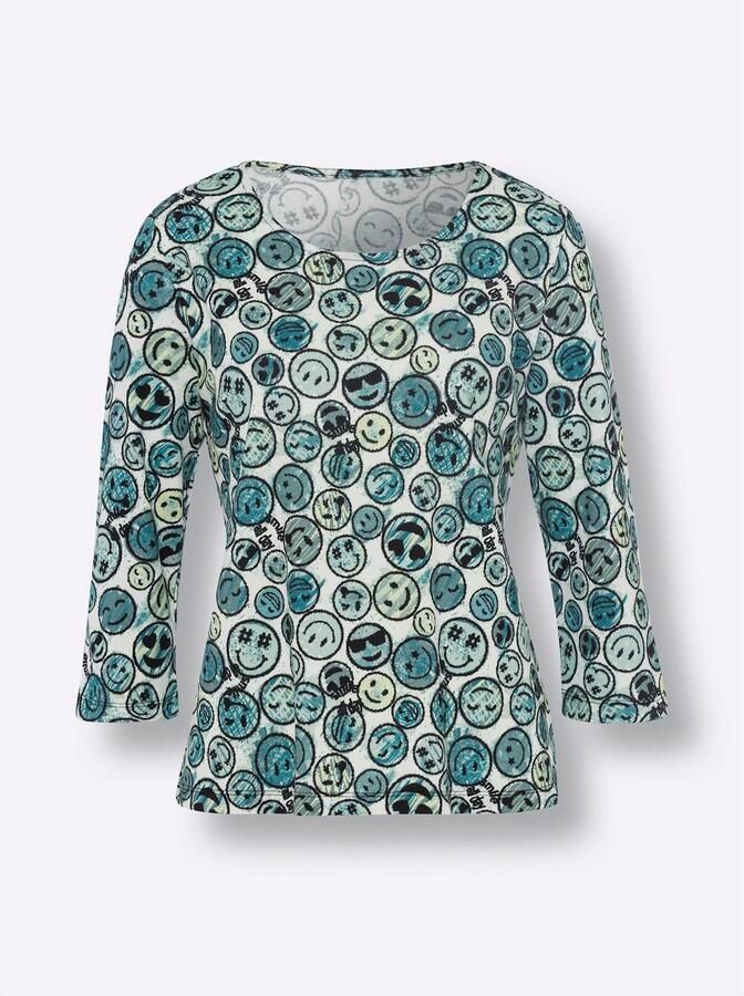 Heine Shirt met ronde hals Gedessineerd shirt (1-delig) - Foto 3