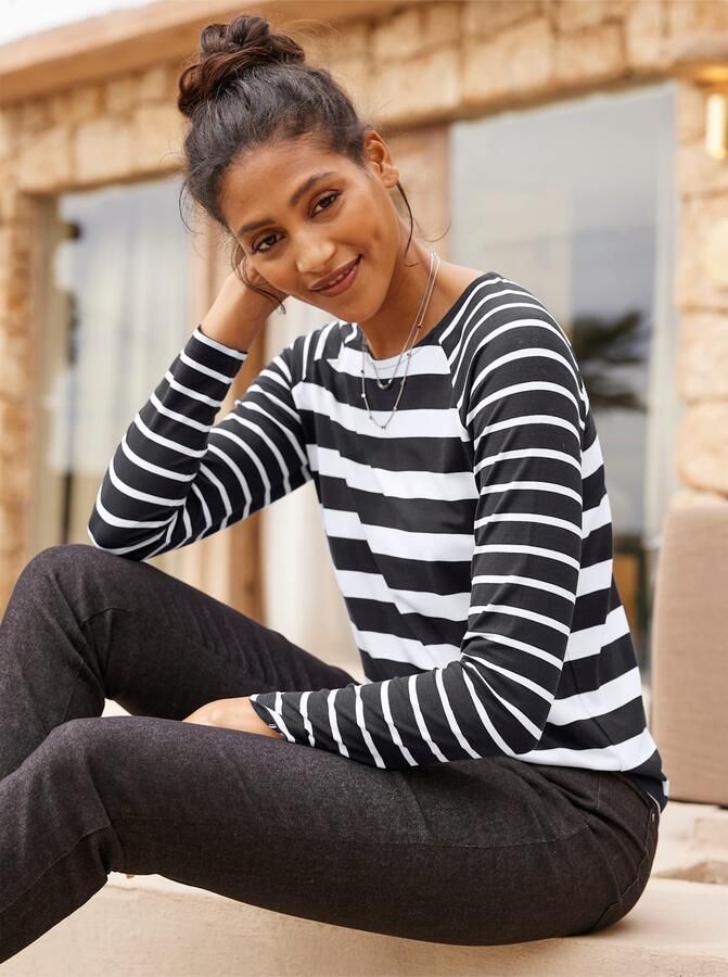 Heine Shirt met ronde hals Gestreept shirt (1-delig) - Foto 4