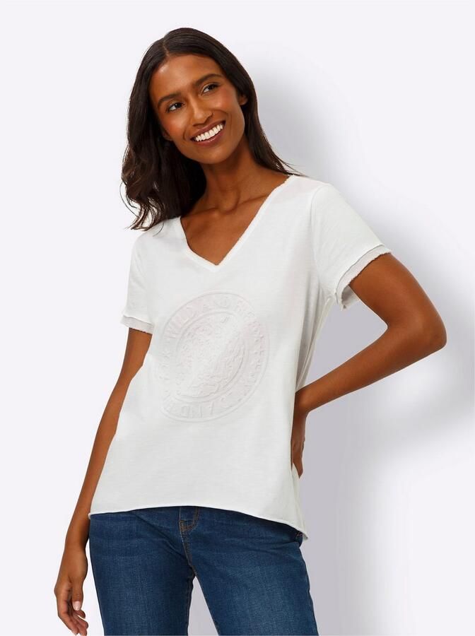 Heine Shirt met V-hals Shirt (1-delig)