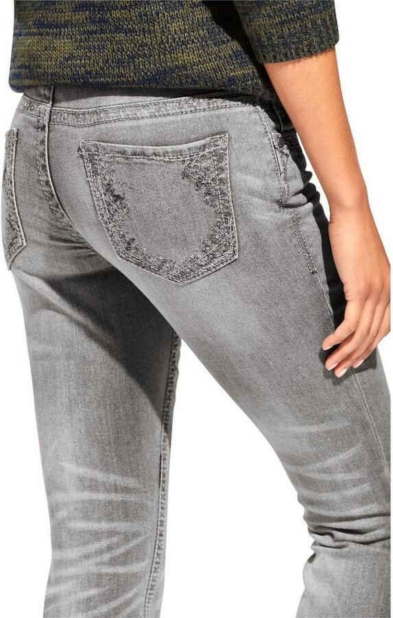 RICK CARDONA by Heine Skinny jeans met borduurwerk