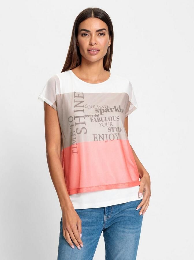 Heine T-shirt Gedessineerd shirt (1-delig)
