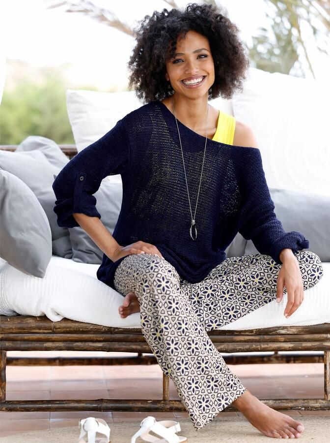 Heine Trui met 3 4 mouwen 2-in-1-trui - Foto 4