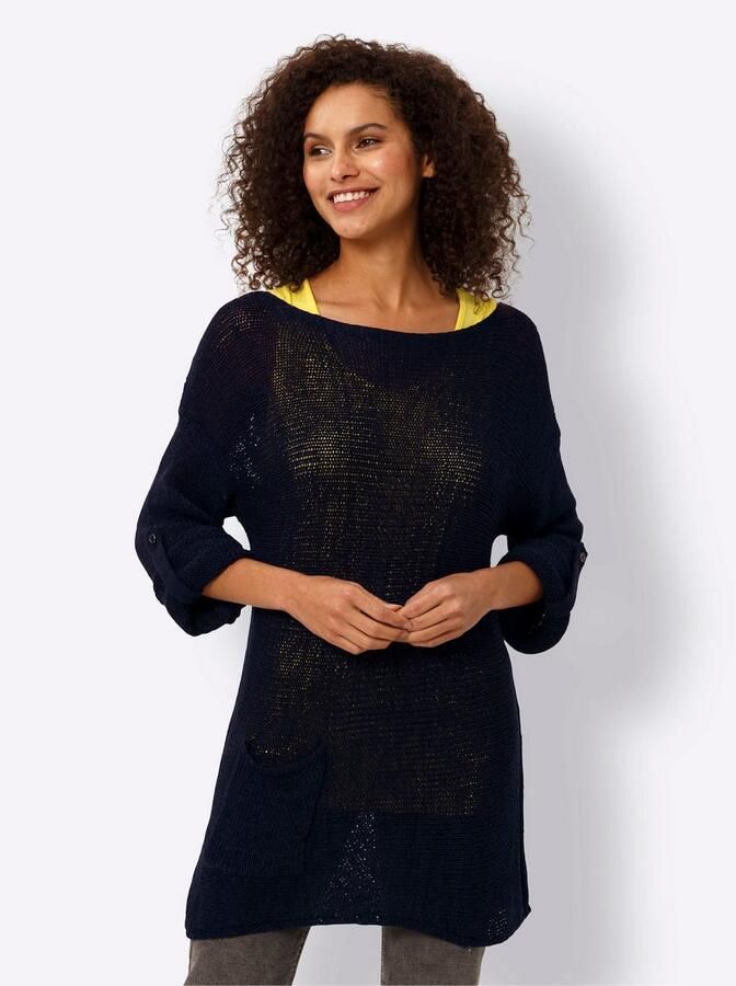 Heine Trui met 3 4 mouwen 2-in-1-trui