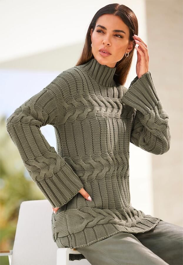 Heine Trui met staande kraag Trui - Foto 4