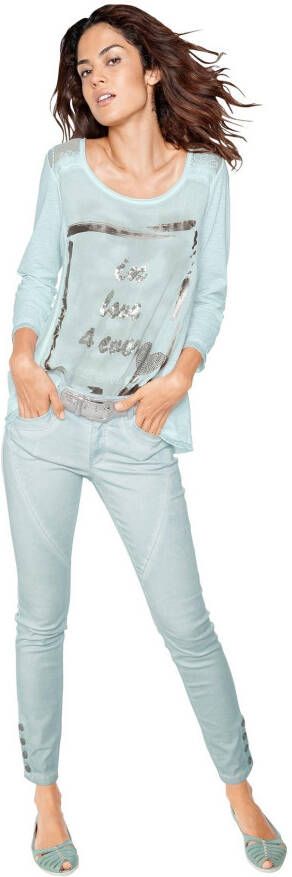 LINEA TESINI by Heine Shirt met ronde hals Gedessineerd shirt (1-delig)