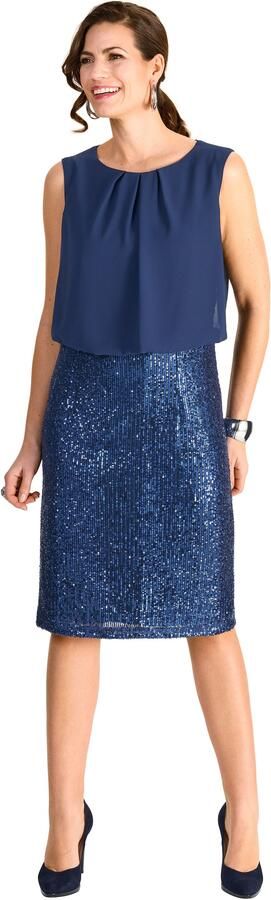 HERMANN LANGE Collection 2-in-1-jurk met paillettenrok - Foto 4