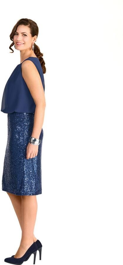 HERMANN LANGE Collection 2-in-1-jurk met paillettenrok - Foto 3