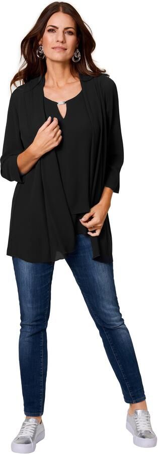 HERMANN LANGE Collection Blouseblazer in semi-transparante kwaliteit - Foto 4