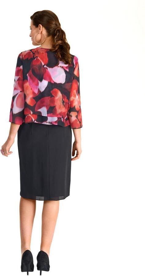 HER N LANGE Collection Blouseblazer transparant met bloemig patroon - Foto 2