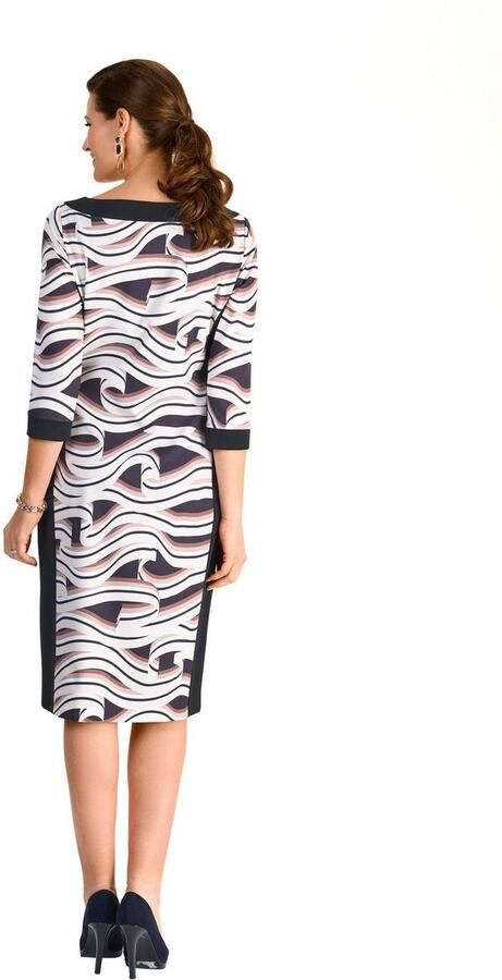 HERMANN LANGE Collection Kokerjurk met grafisch patroon - Foto 2