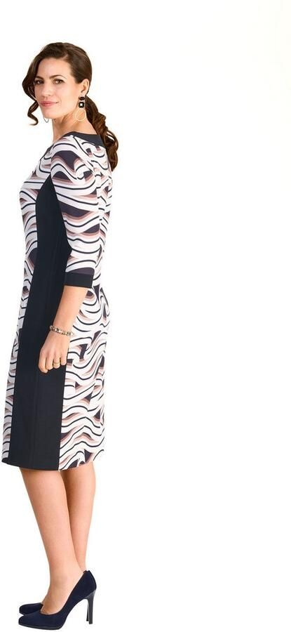 HERMANN LANGE Collection Kokerjurk met grafisch patroon - Foto 3