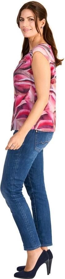 HER N LANGE Collection Meshtop met een bloemmotief - Foto 4