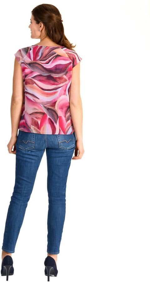 HER N LANGE Collection Meshtop met een bloemmotief - Foto 2