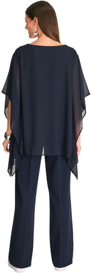 HER N LANGE Collection Poncho met wijde mouwen poncho transparant - Foto 2