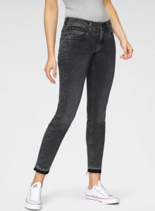 Herrlicher 7 8 jeans TOUCH CROPPED ORGANIC met cut-off zoomrand