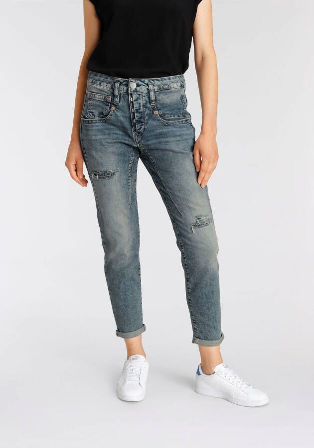Herrlicher Ankle jeans SHYRA CROPPED ORGANIC in vriendjesstijl