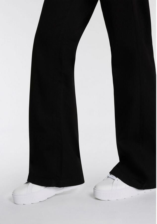 Herrlicher 5-pocket jeans Edna Denim Black Jogg in flared fit mid waist