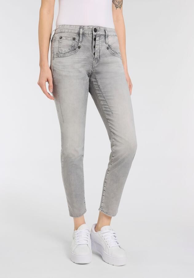 Herrlicher 5-pocket jeans Shyra Cropped Denim Grey Light Stretch - Foto 5