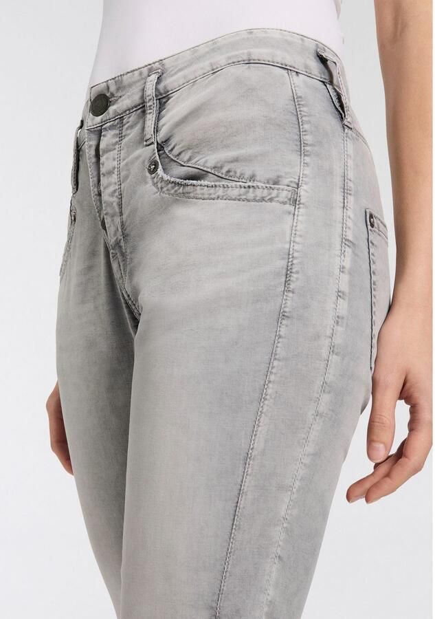 Herrlicher 5-pocket jeans Shyra Cropped Denim Grey Light Stretch