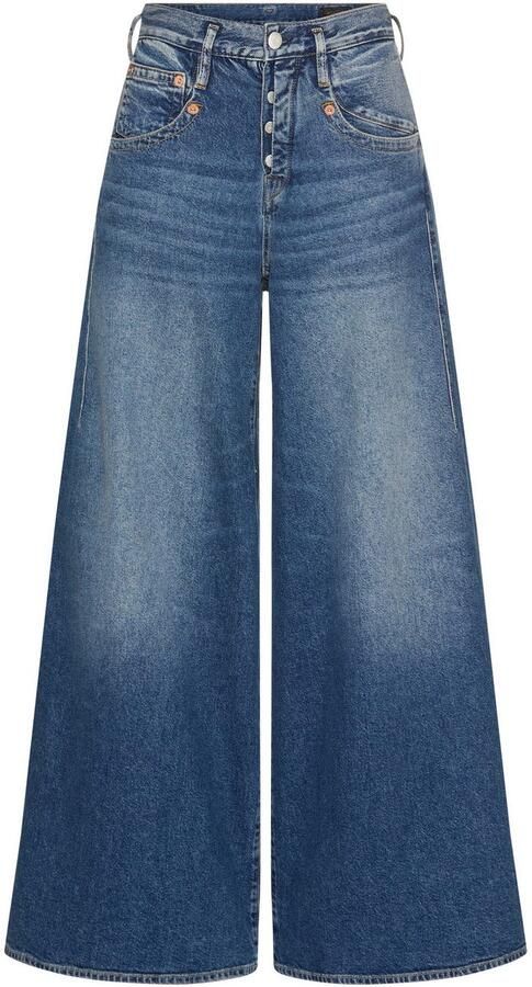 Herrlicher 5-pocket jeans Shyra Palazzo Denim met bijzonder wijd been - Foto 3