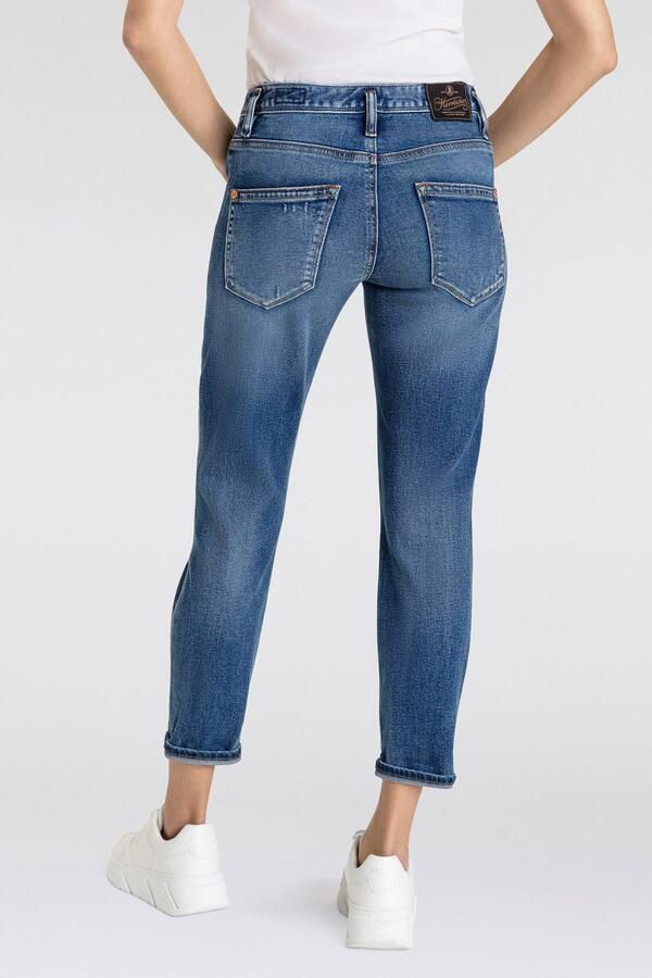 Herrlicher 7 8 jeans Shyra Cropped Denim Comfort met half blinde knoopsluiting - Foto 2