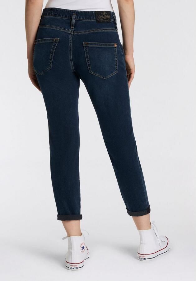 Herrlicher 7 8 jeans Shyra Cropped Denim Stretch met half blinde knoopsluiting - Foto 3