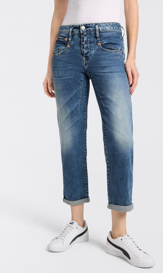 Herrlicher Boyfriendjeans Shyra Tap Denim met half blinde knoopsluiting - Foto 5