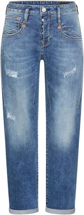 Herrlicher Boyfriendjeans Shyra Tap Denim met half blinde knoopsluiting - Foto 3