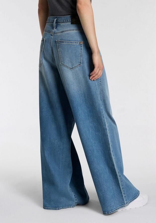 Herrlicher High-waist jeans Shyra Palazzo Denim Comfort Wide Fit extra veel beenruimte - Foto 2