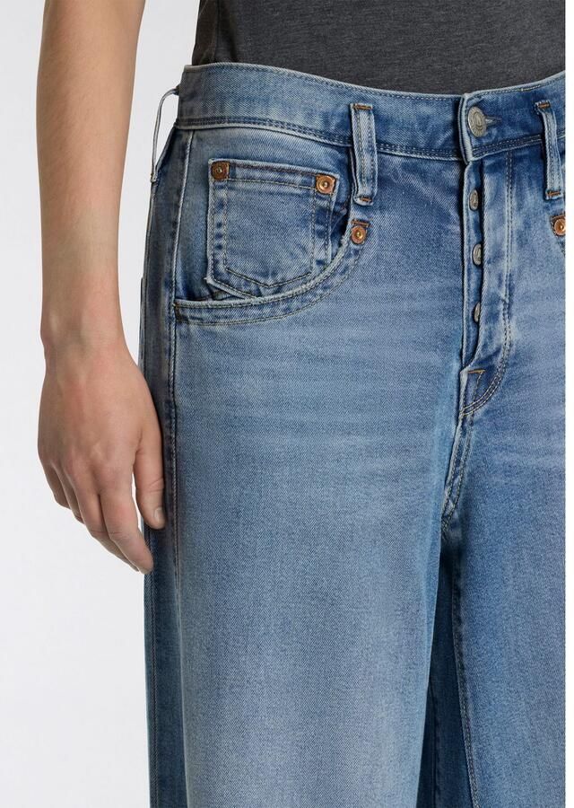 Herrlicher High-waist jeans Shyra Palazzo Denim Comfort Wide Fit extra veel beenruimte