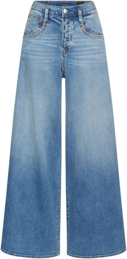 Herrlicher High-waist jeans Shyra Palazzo Denim Comfort Wide Fit extra veel beenruimte - Foto 3